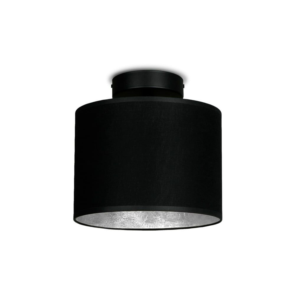 Čierne stropné svietidlo s detailom v striebornej farbe Sotto Luce MIKA Elementary XS CP, ⌀ 20 cm - Bonami.sk