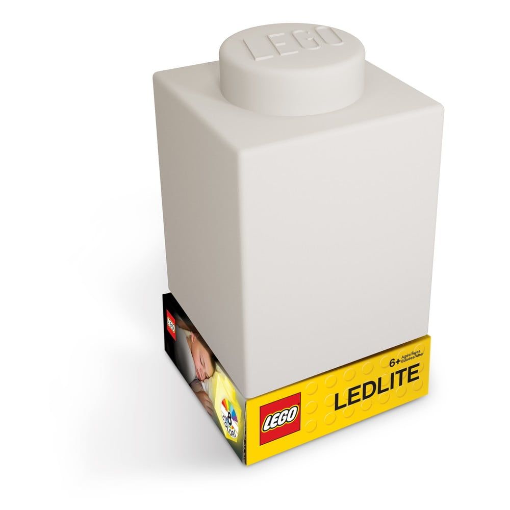 Biele silikónové nočné svetielko LEGO® Classic Brick - Bonami.sk
