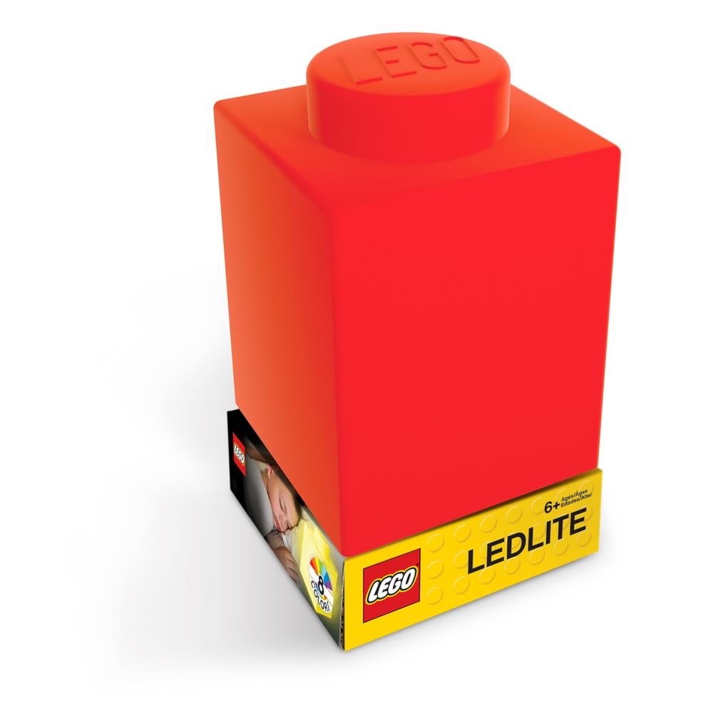 Červené silikónové nočné svetielko LEGO® Classic Brick - Bonami.sk