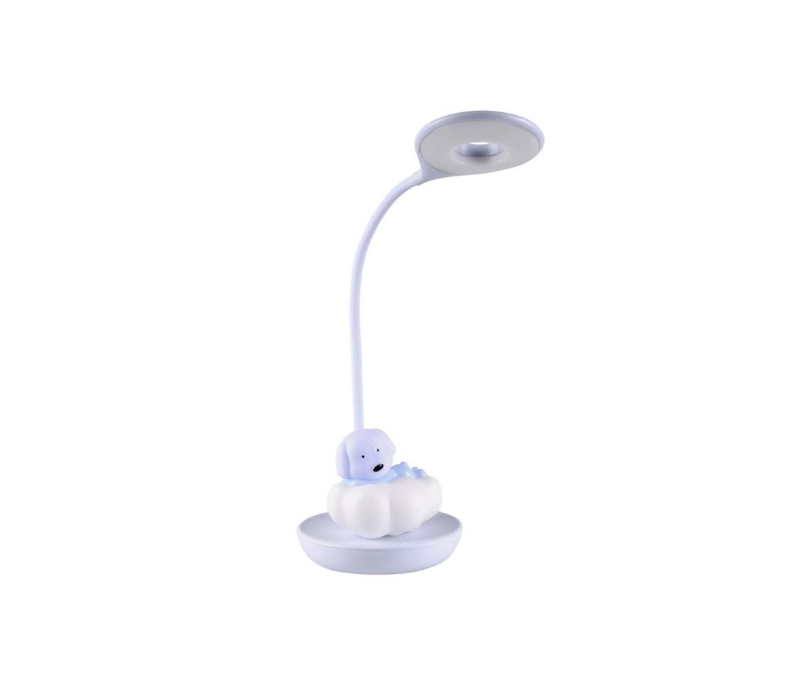  LED Stmievateľná detská stolná lampička DOG LED/2,5W/230V modrá  - Svet-svietidiel.sk