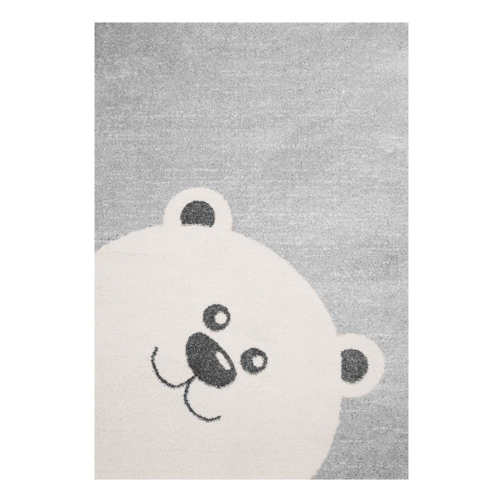 Detský sivý koberec Zala Living Bear, 120 × 170 cm - Bonami.sk