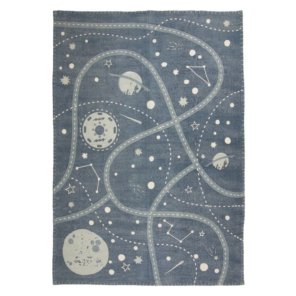 Detský ručne potlačený koberec Nattiot Little Galaxy, 100 × 140 cm - Bonami.sk