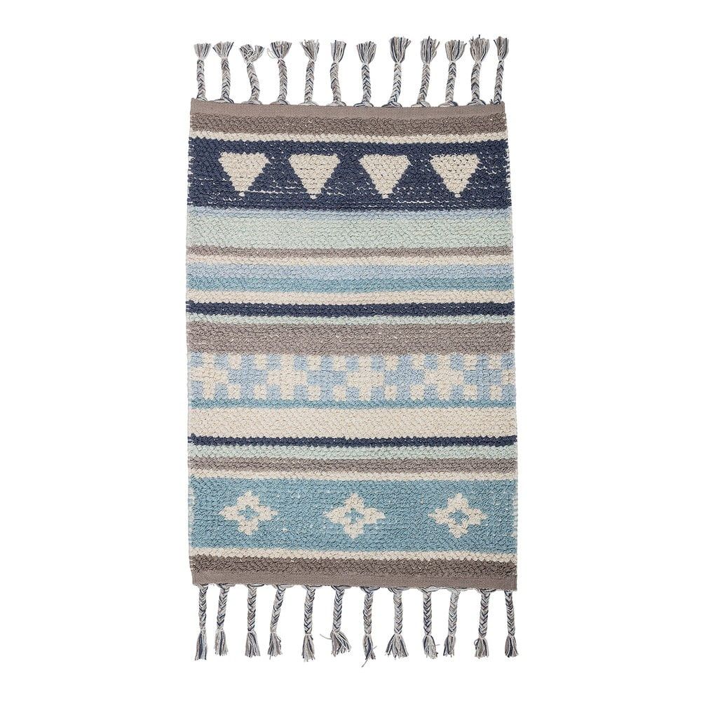 Modro-sivý detský bavlnený koberec Bloomingville Cool, 60 x 90 cm - Bonami.sk