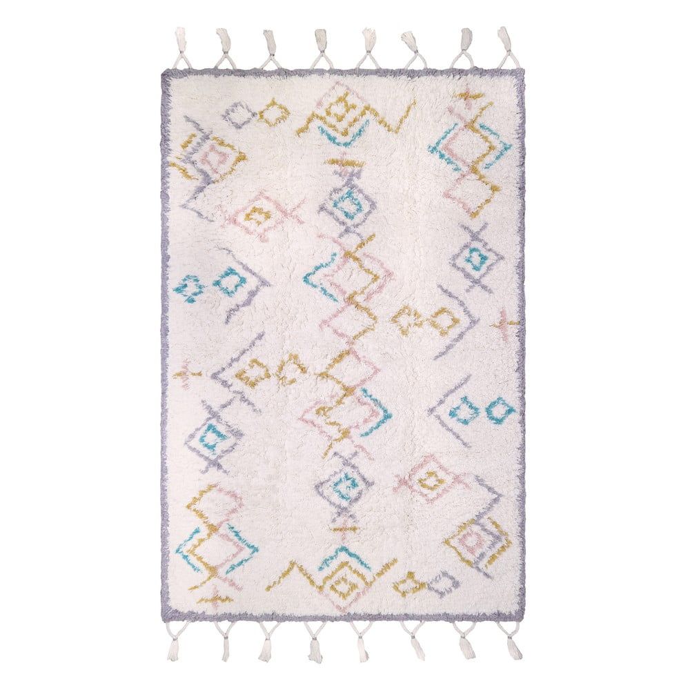 Pestrý bavlnený ručne vyrobený koberec Nattiot Milko, 100 x 160 cm - Bonami.sk