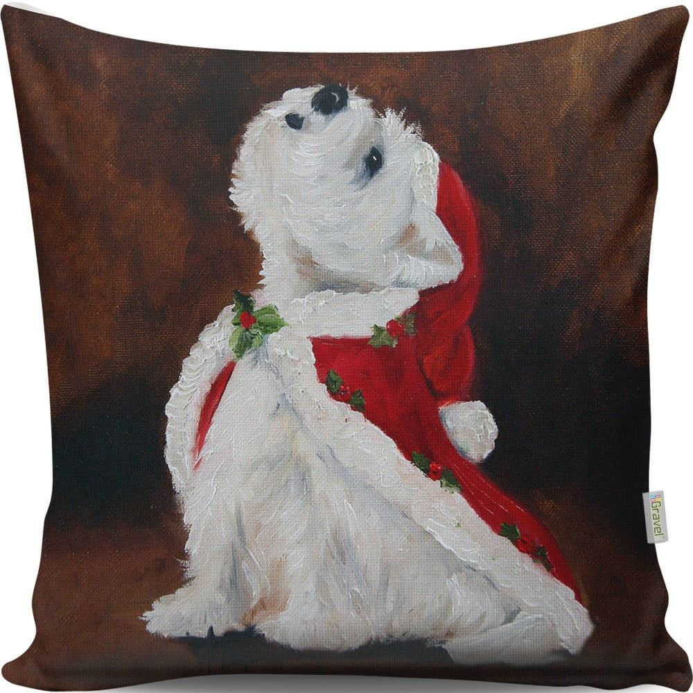 Vankúš Christmas Dog, 43  ×  43 cm - Bonami.sk
