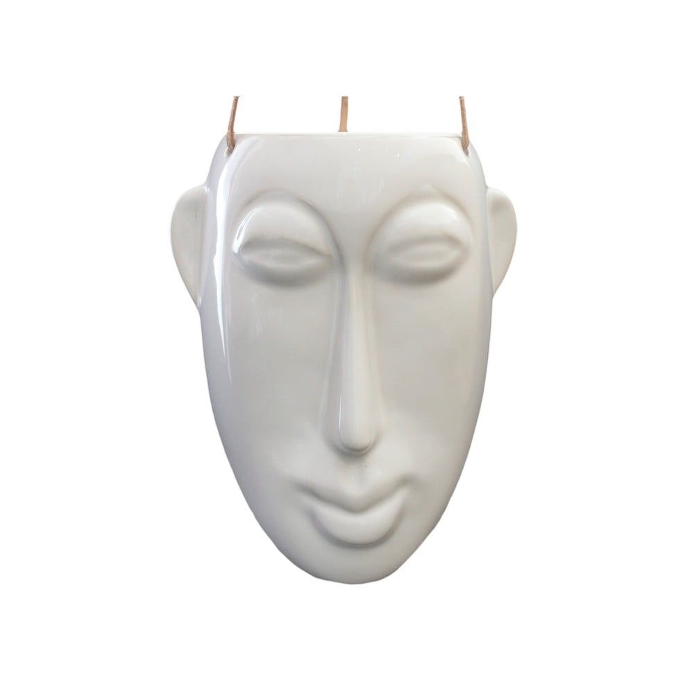 Biely závesný kvetináč PT LIVING Mask, výška 22,3 cm - Bonami.sk