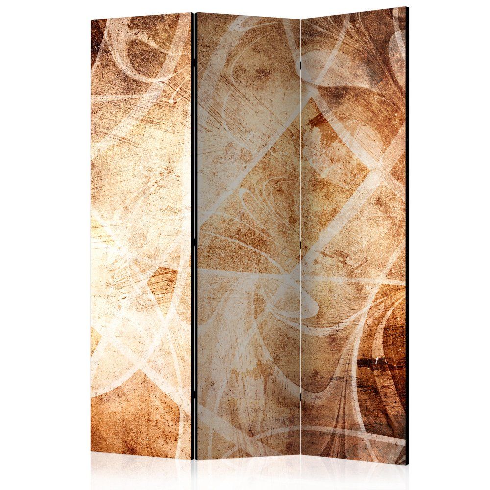 Paraván Brown Texture Dekorhome 135x172 cm (3-dielny) - dekorhome.sk