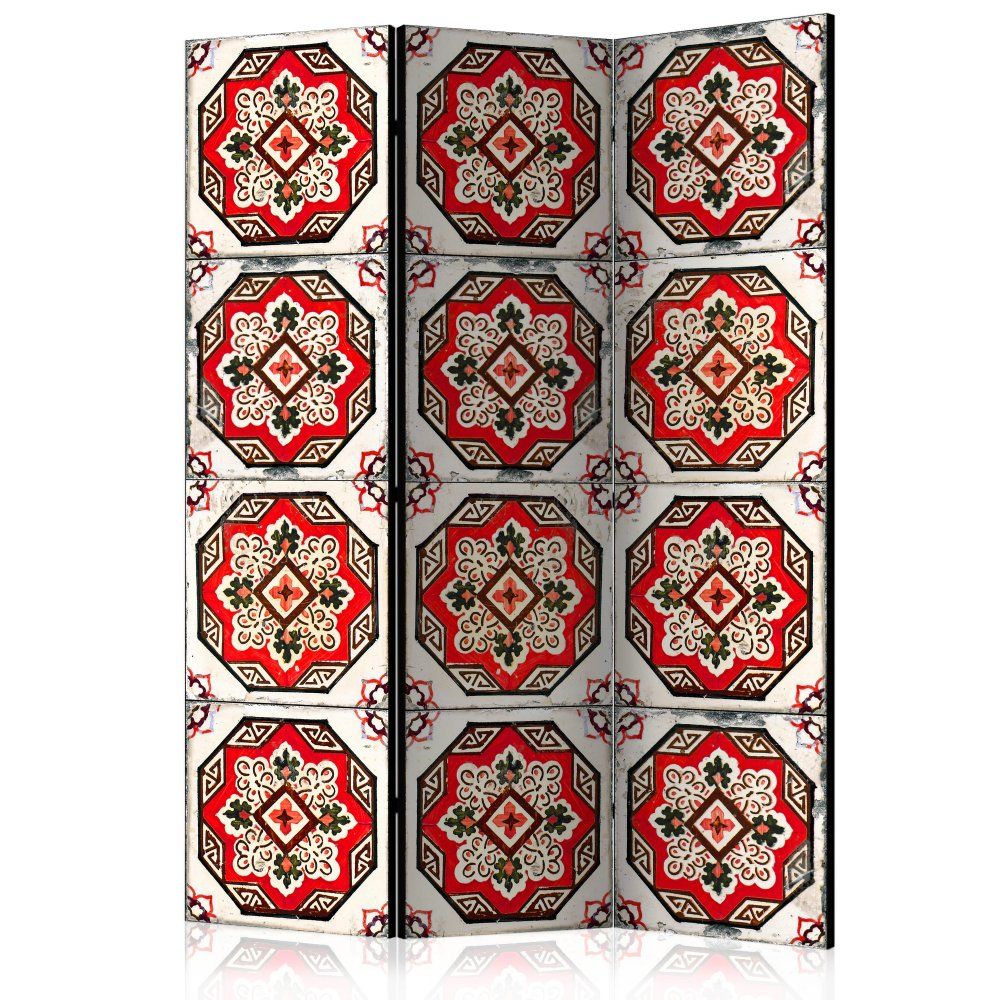 Paraván Dance of Red Line Dekorhome 135x172 cm (3-dielny) - dekorhome.sk