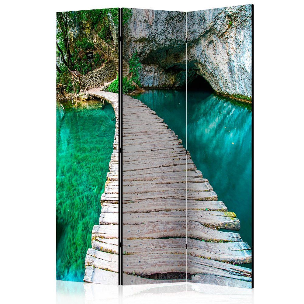 Paraván Emerald Lake Dekorhome 135x172 cm (3-dielny) - dekorhome.sk