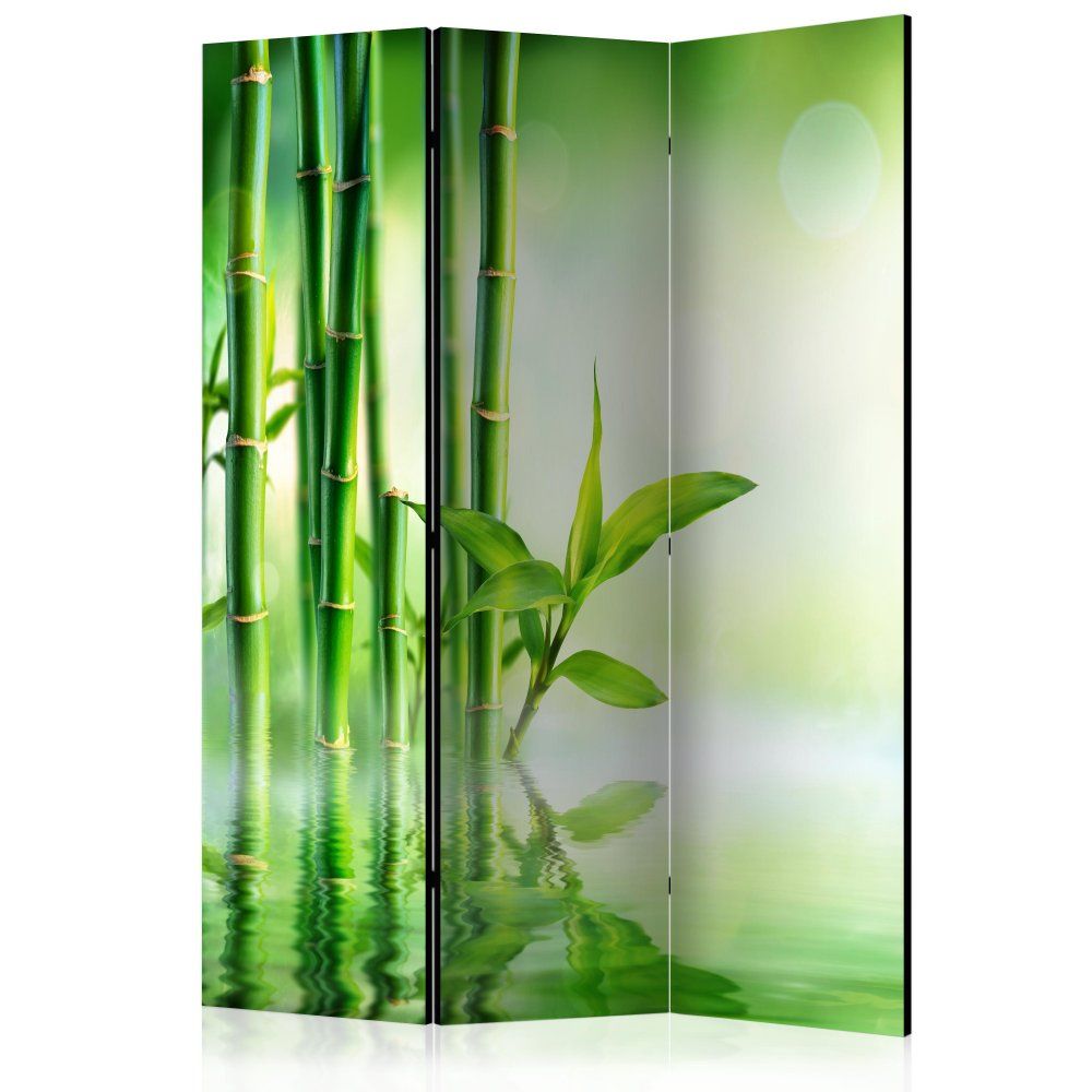 Paraván Green Bamboo Dekorhome 135x172 cm (3-dielny) - dekorhome.sk