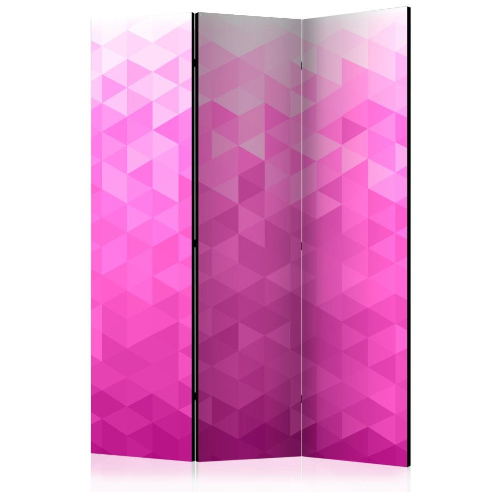 Paraván Pink pixel Dekorhome 135x172 cm (3-dielny) - dekorhome.sk