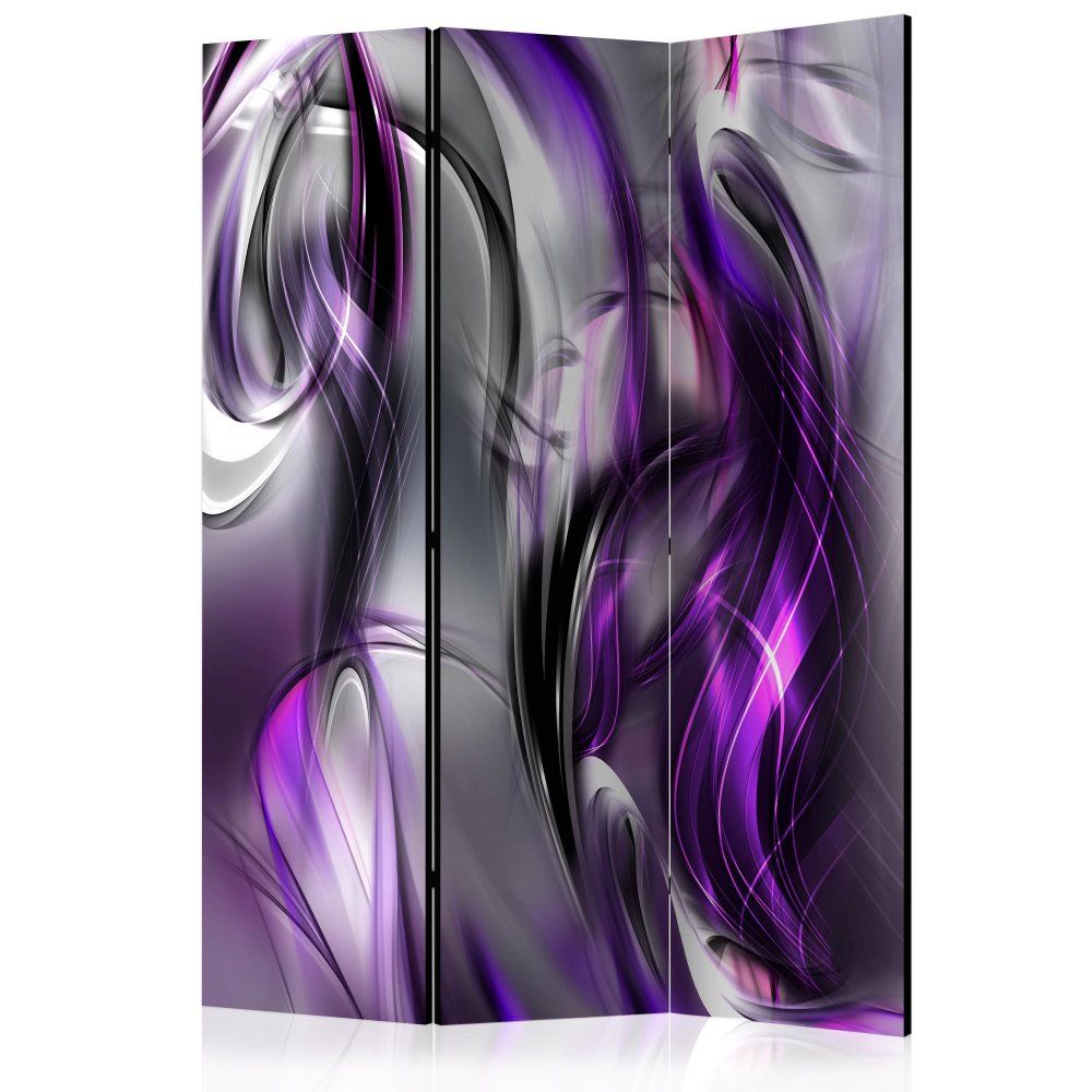 Paraván Purple Swirls Dekorhome 135x172 cm (3-dielny) - dekorhome.sk
