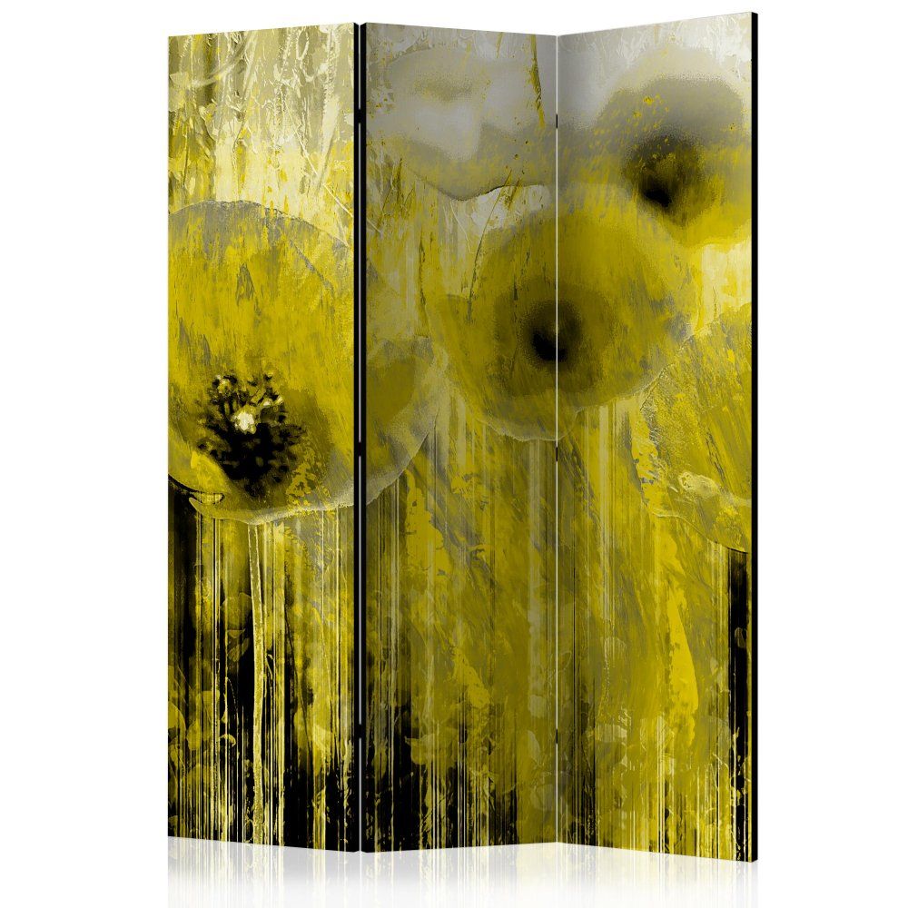 Paraván Yellow madness Dekorhome 135x172 cm (3-dielny) - dekorhome.sk