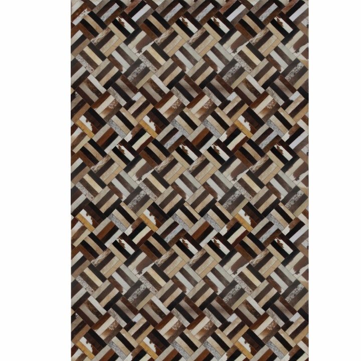 Kožený koberec Typ 2 140x200 cm - vzor patchwork - nabbi.sk