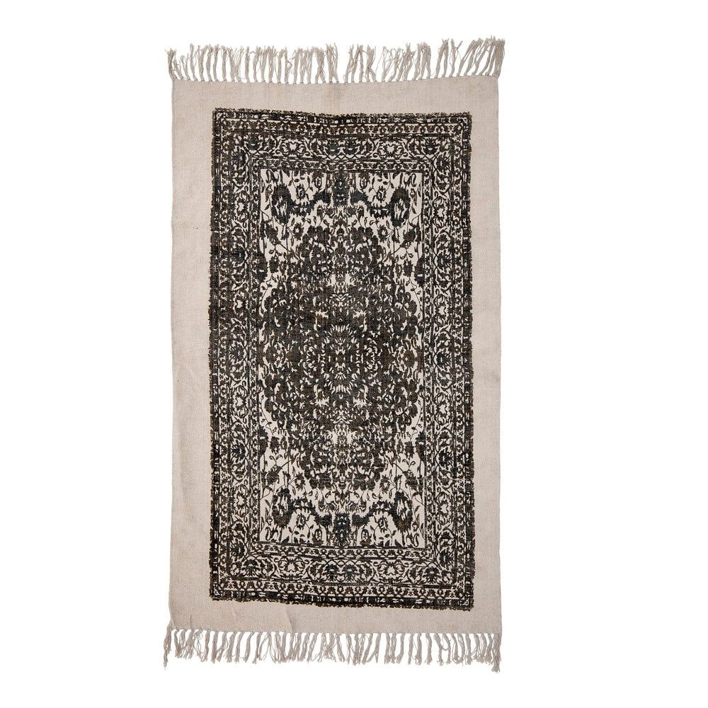 Béžovo-čierny koberec Bloomingville Luca, 90 x 150 cm - Bonami.sk