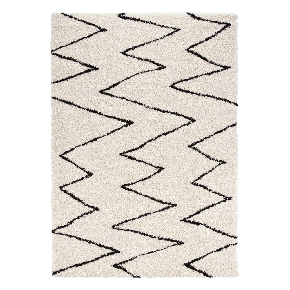 Béžovo-čierny koberec Mint Rugs Jara, 80 x 150 cm - Bonami.sk