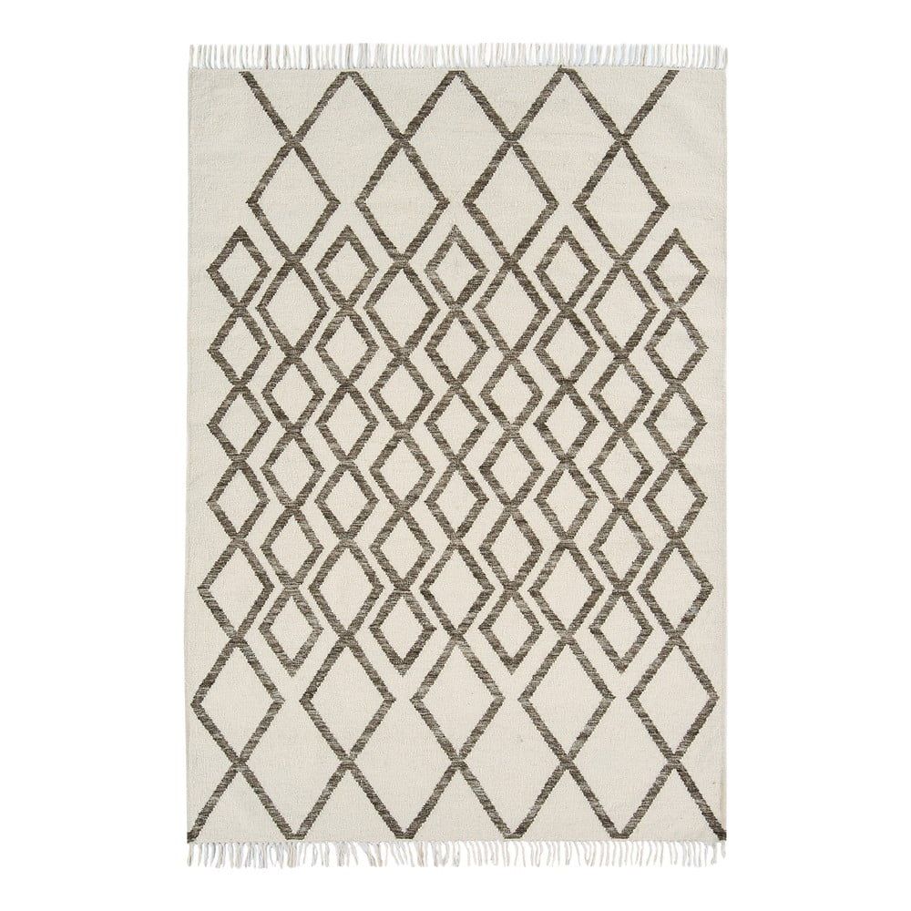 Béžovo-sivý koberec Asiatic Carpets Hackney Diamond, 160 x 230 cm - Bonami.sk