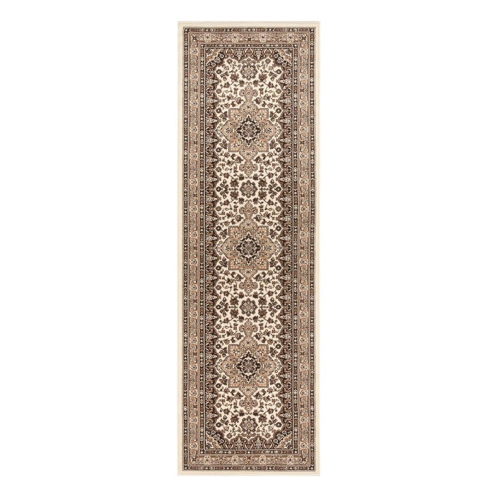 Krémovo-sivý koberec Nouristan Parun Tabriz, 80 x 250 cm - Bonami.sk