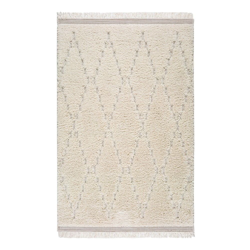 Biely koberec Universal Kai Geo, 57 x 115 cm - Bonami.sk