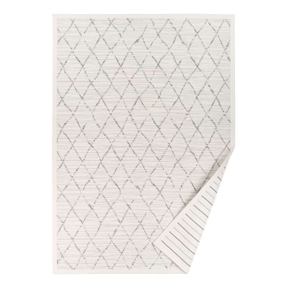 Biely vzorovaný obojstranný koberec Narma Vao, 70 × 140 cm - Bonami.sk