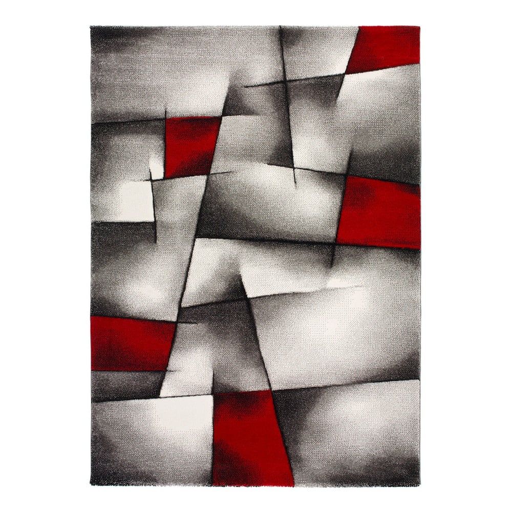 Červeno-sivý koberec Universal Malmo, 60 x 120 cm - Bonami.sk