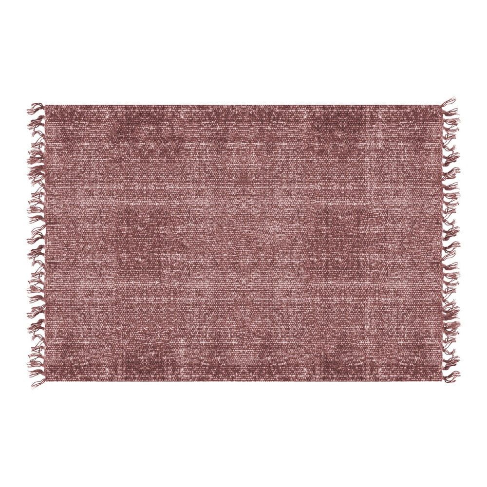 Červený bavlnený koberec PT LIVING Washed, 140 × 200 cm - Bonami.sk