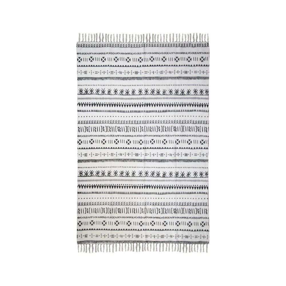 Čierno-biely bavlnený koberec HSM collection Colorful Living Manio, 120 × 180 cm - Bonami.sk