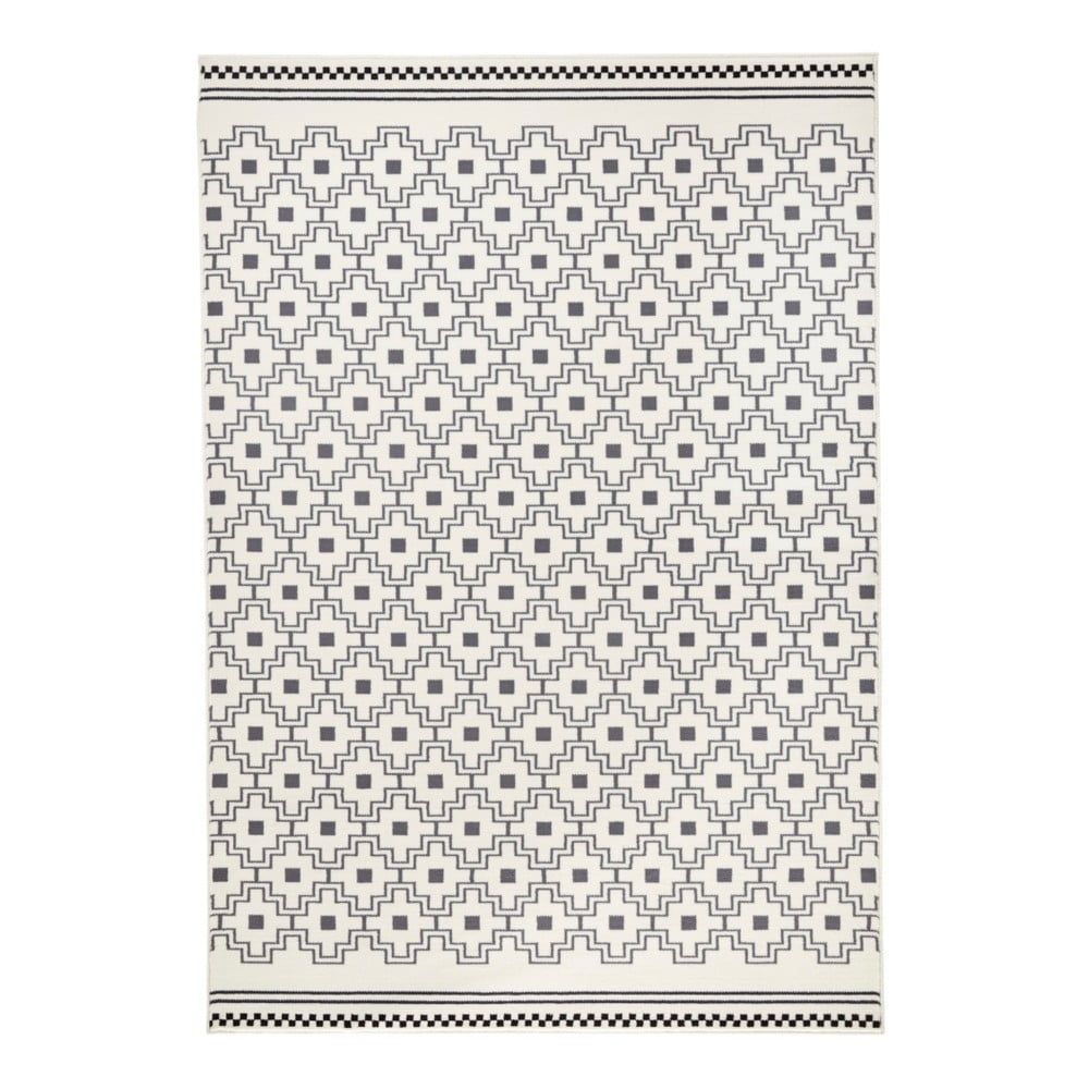 Čierno-biely koberec Zala Living Cubic, 70 × 140 cm - Bonami.sk