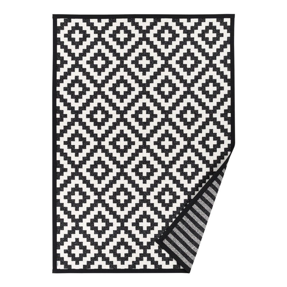 Čierno-biely vzorovaný obojstranný koberec Narma Viki, 140 × 200 cm - Bonami.sk