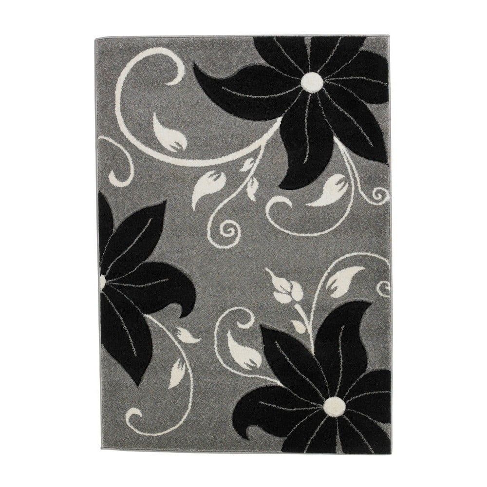 Čierno-sivý koberec Think Rugs Verona, 60 × 120 cm - Bonami.sk