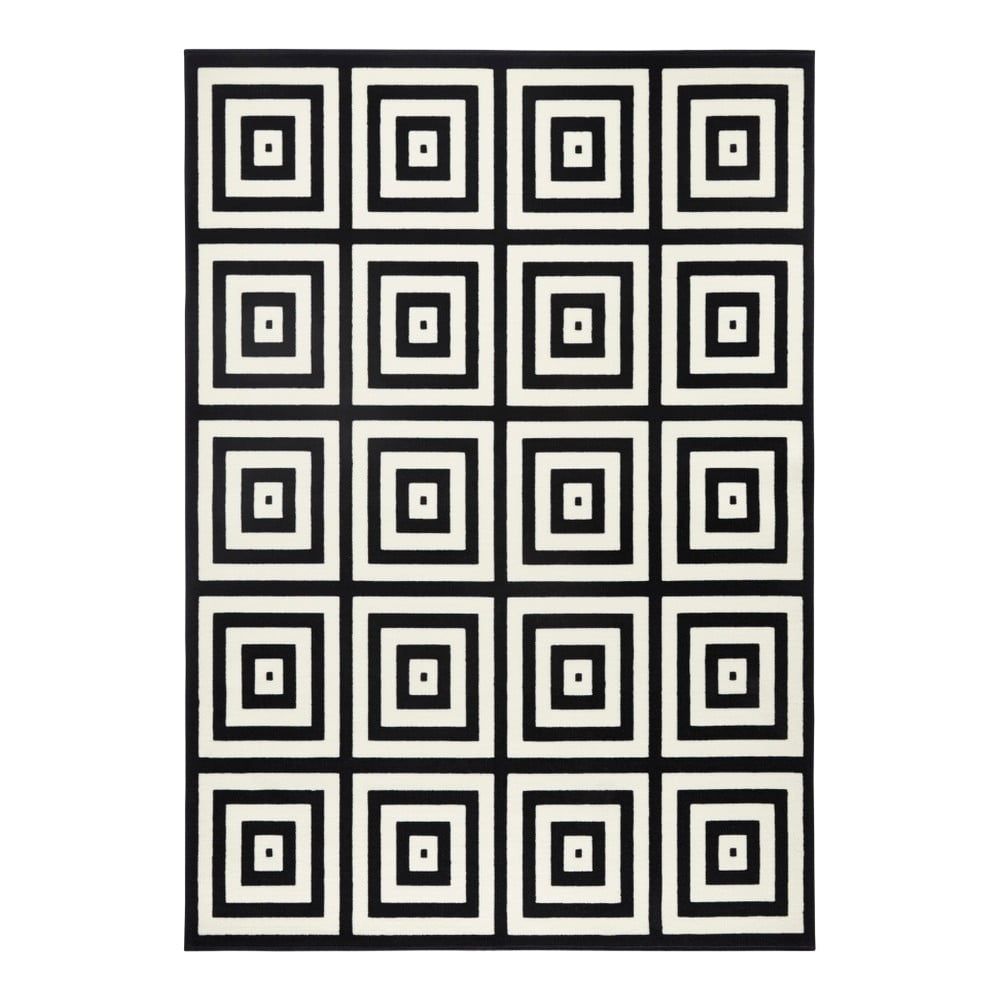 Čierno-sivý koberec Zala Living Duola, 70 × 140 cm - Bonami.sk