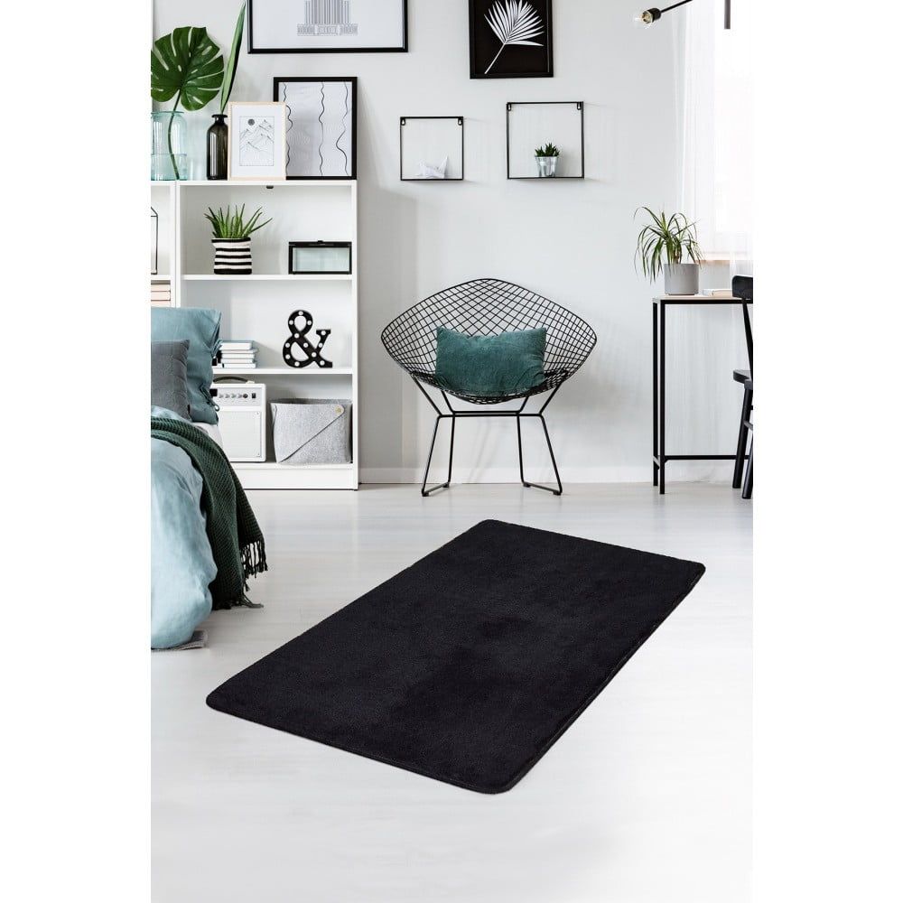 Čierny koberec Milano, 120 × 70 cm - Bonami.sk