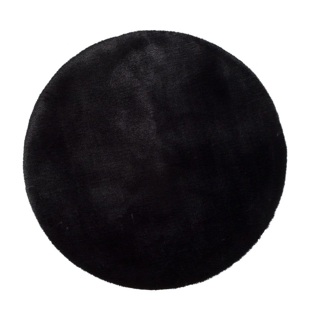 Čierny koberec Universal Fox Liso, Ø 120 cm - Bonami.sk