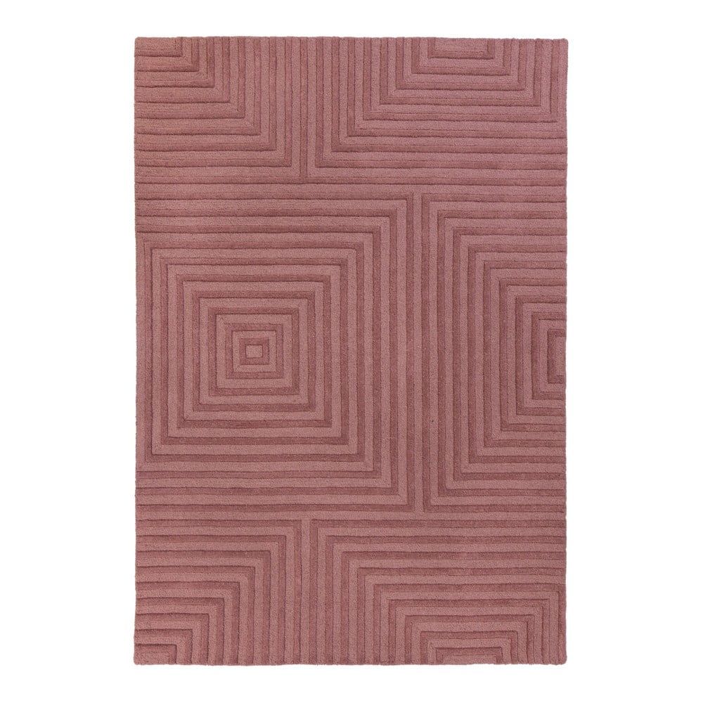 Fialový vlnený koberec Flair Rugs Estela, 160 x 230 cm - Bonami.sk