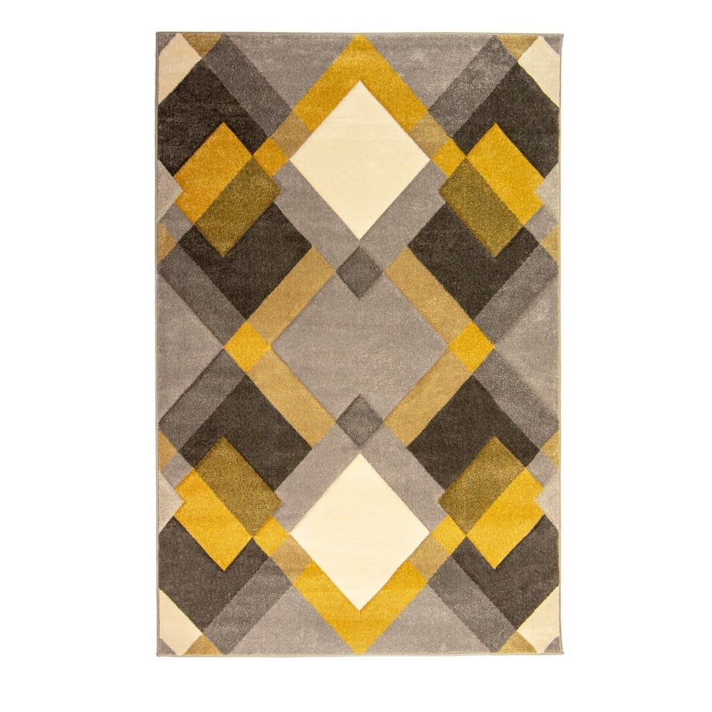 Sivo-žltý koberec Flair Rugs Nimbus, 120 × 170 cm - Bonami.sk