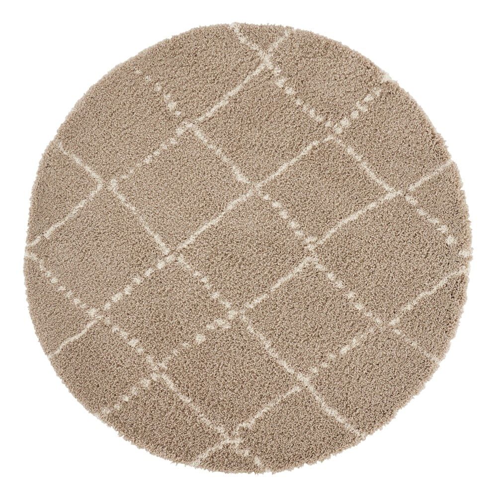 Hnedý koberec Mint Rugs Hash, ⌀ 120 cm - Bonami.sk