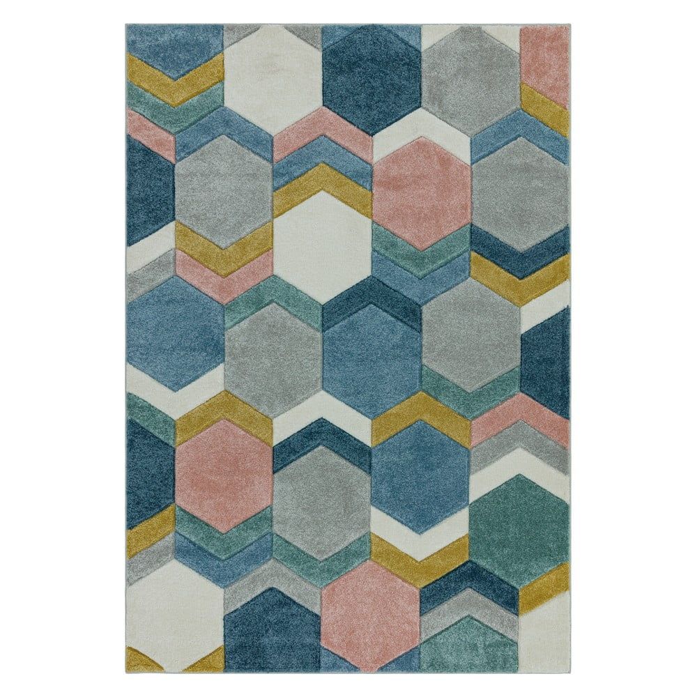 Koberec Asiatic Carpets Hexagon Multi, 120 x 170 cm - Bonami.sk