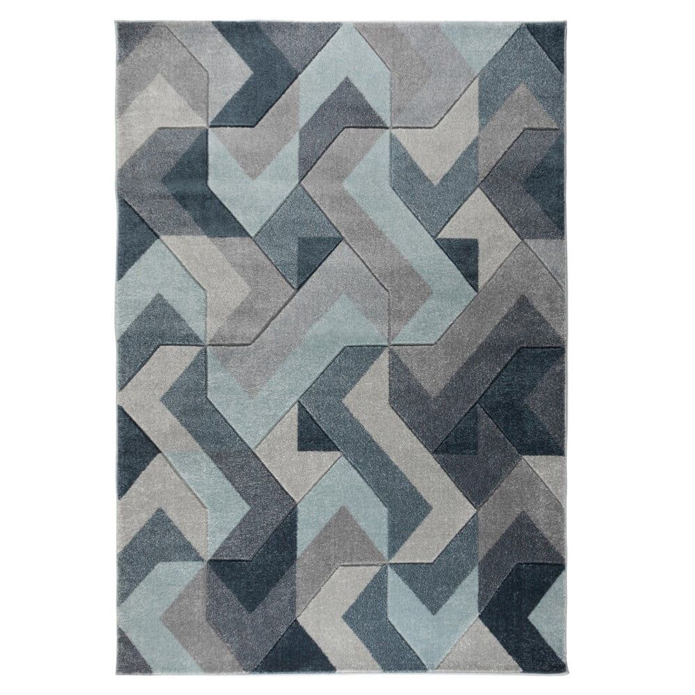 Modro-sivý koberec Flair Rugs Aurora, 120 x 170 cm - Bonami.sk