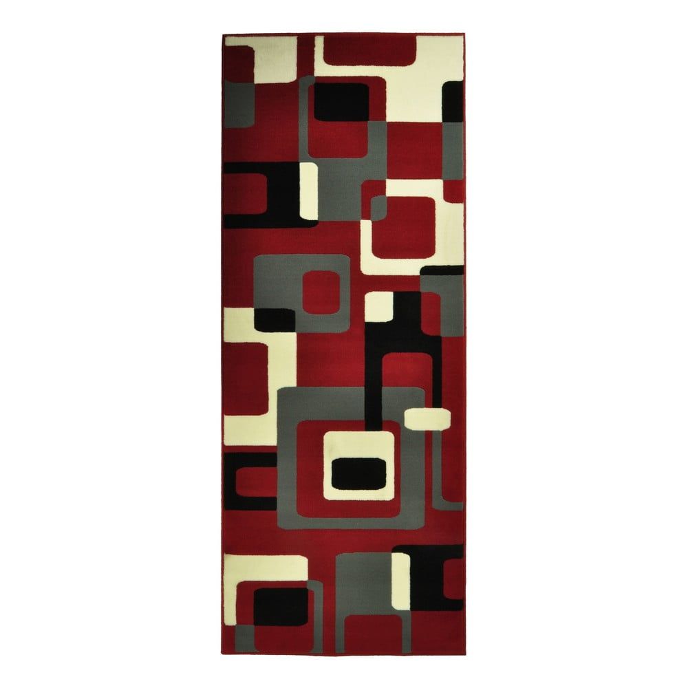 Červený koberec Hanse Home Hamla Retro, 80 × 150 cm - Bonami.sk