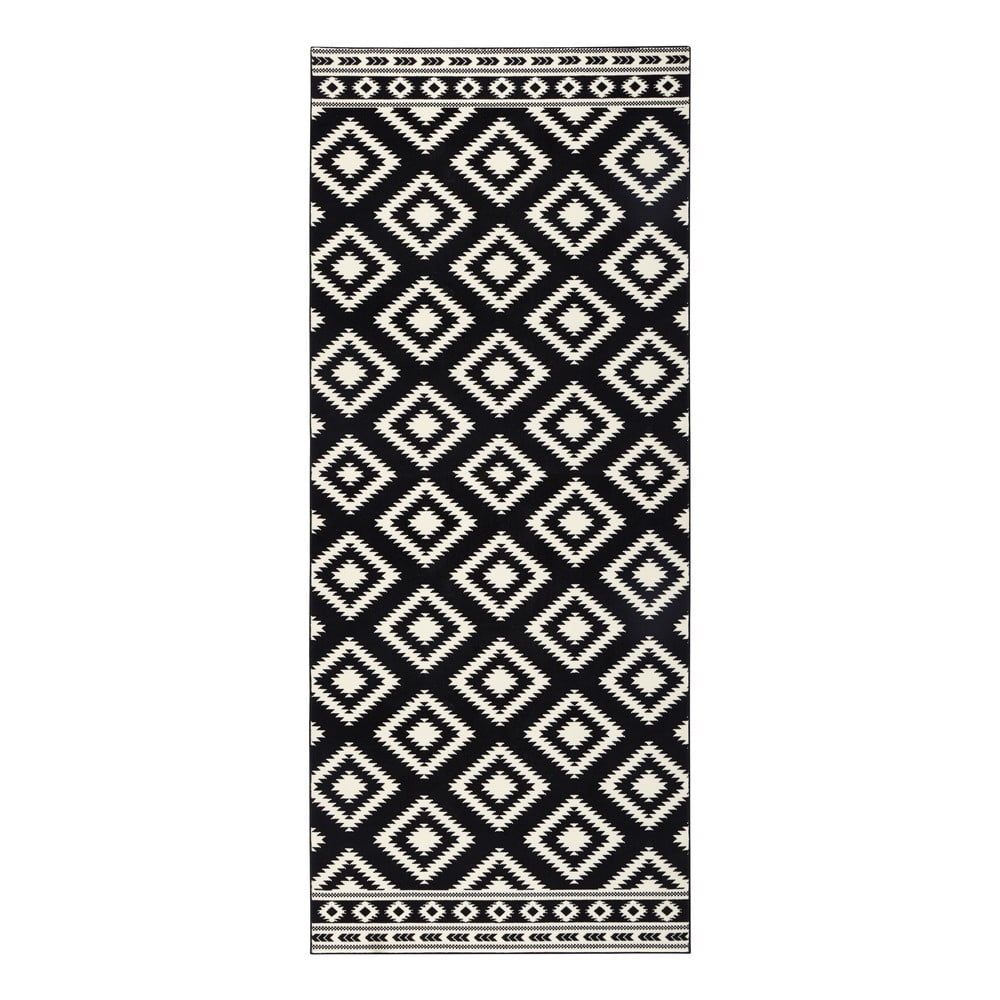 Čierny koberec Hanse Home Gloria Ethno, 80 x 300 cm - Bonami.sk