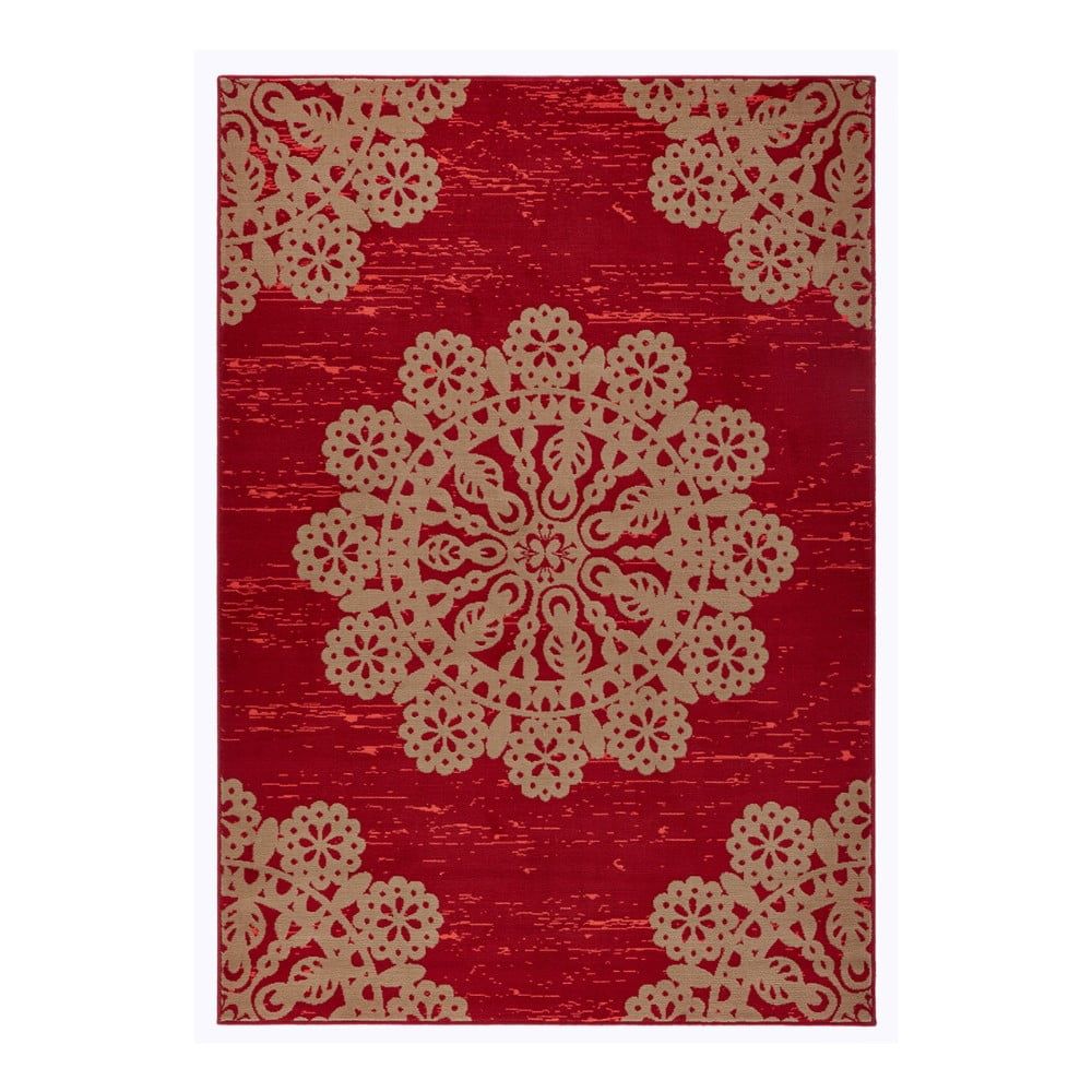 Červený koberec Hanse Home Gloria Lace, 120 × 170 cm - Bonami.sk