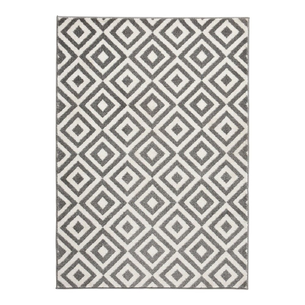 Sivo-biely koberec Think Rugs Matri×, 120 × 170 cm - Bonami.sk