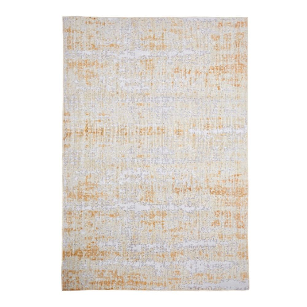 Sivo-žltý koberec Floorita Abstract Grey Ochre, 80 × 150 cm - Bonami.sk