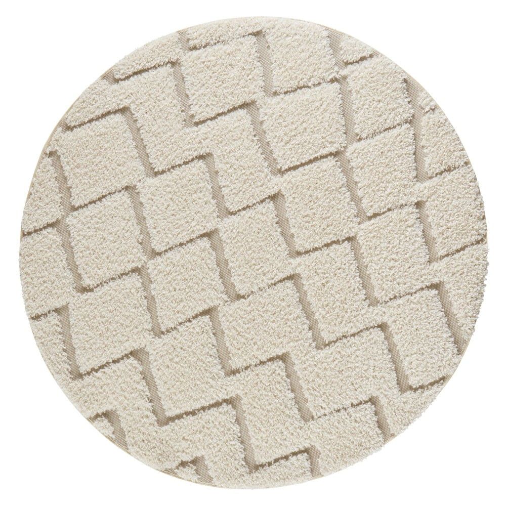 Krémovobiely koberec Mint Rugs Handira, ⌀ 160 cm - Bonami.sk