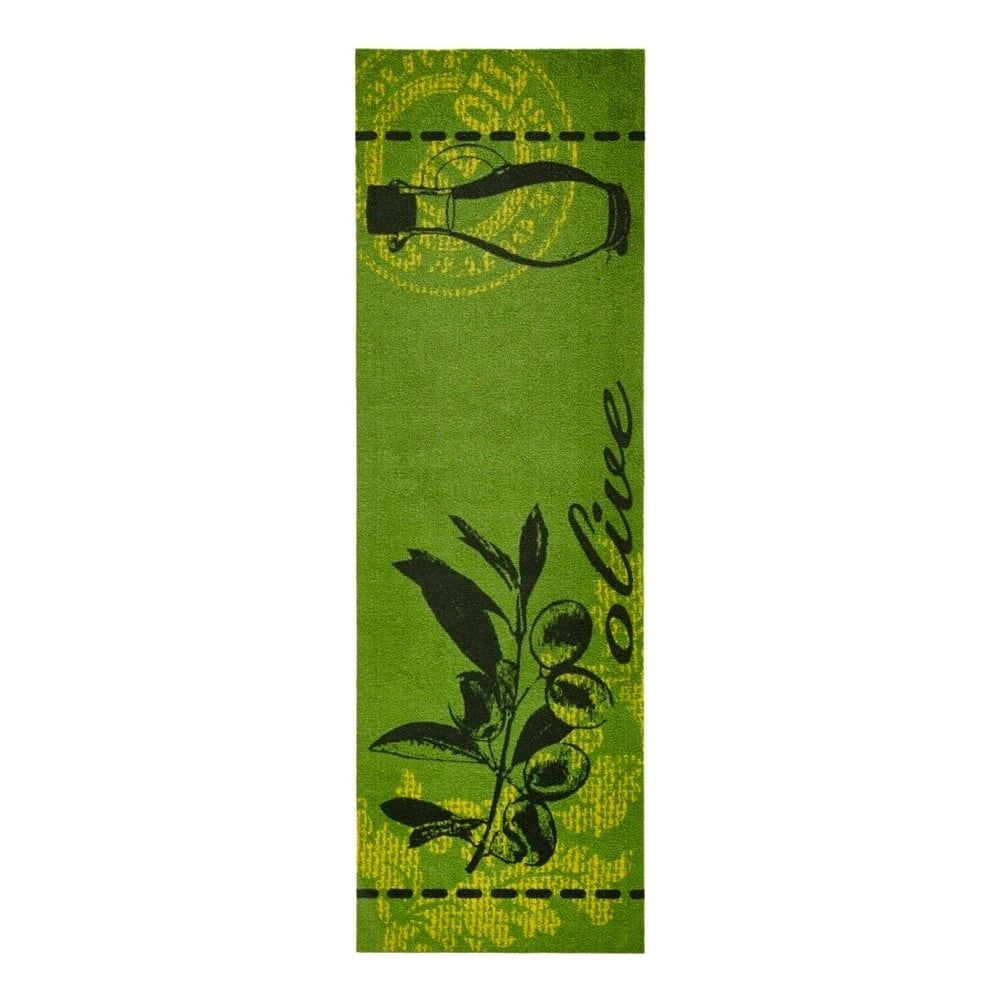 Zelený kuchynský behúň Zala Living Olive, 50 × 150 cm - Bonami.sk