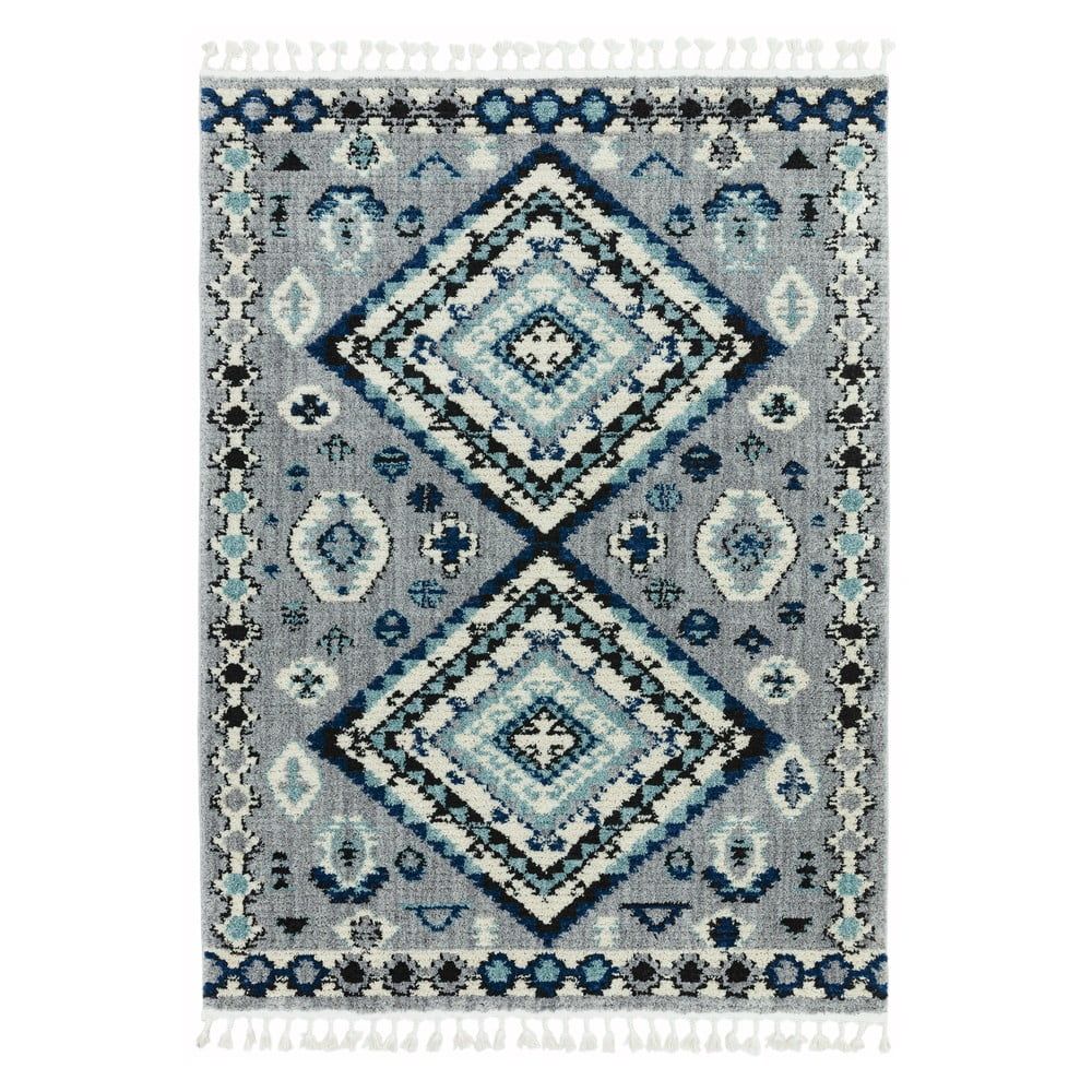 Modrý koberec Asiatic Carpets Ines, 120 x 170 cm - Bonami.sk