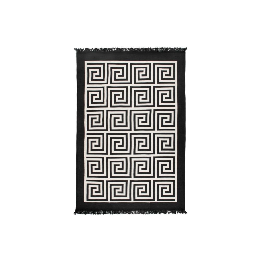 Béžovo-čierny obojstranný koberec Framed, 80 × 150 cm - Bonami.sk