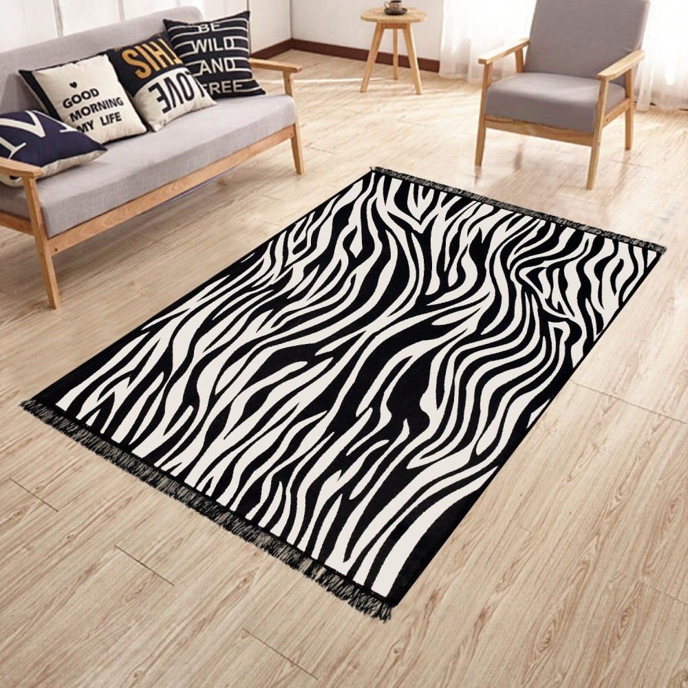 Obojstranný umývateľný koberec Kate Louise Doube Sided Rug Zebra, 80 × 150 cm - Bonami.sk