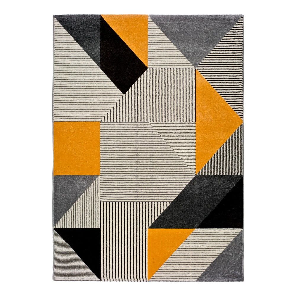 Oranžovo-sivý koberec Universal Gladys Duro, 80 × 150 cm - Bonami.sk