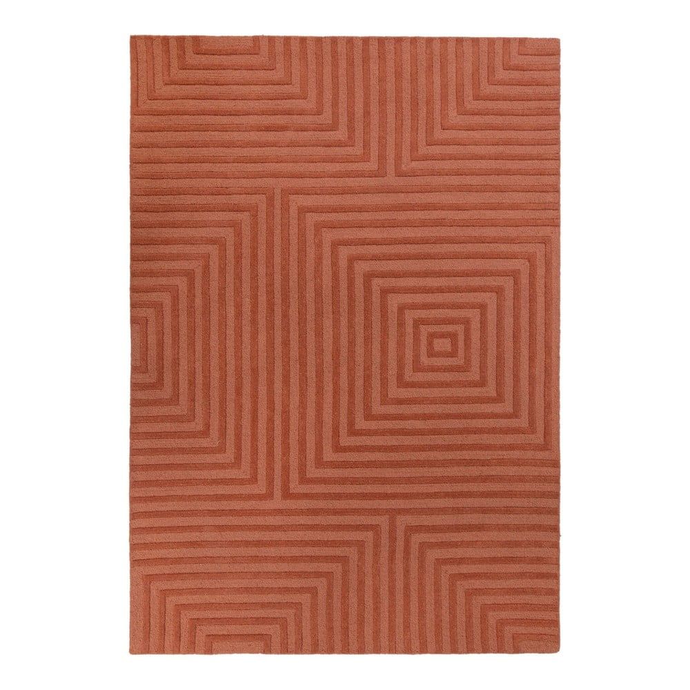 Oranžový vlnený koberec Flair Rugs Estela, 160 x 230 cm - Bonami.sk